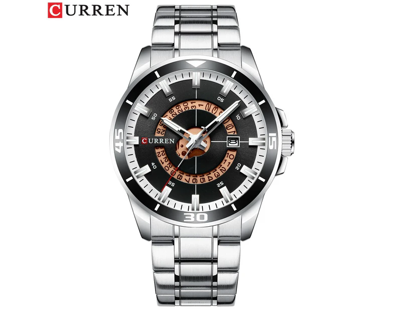 CURREN Men Watches Business Creative Clock Male Wristwatches Luxury Stainless Steel Band Quartz Watch with Date