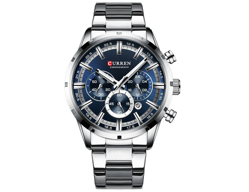 CURREN Men Watch Top Brand Sports Luxury Quartz Mens Watches Full Steel Waterproof Chronograph Wristwatch Men Relogio Masculino