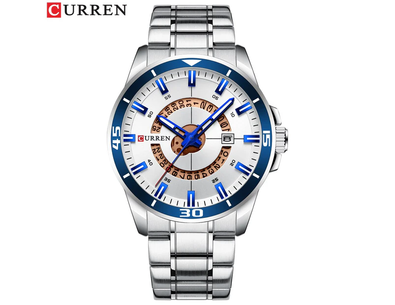 CURREN Men Watches Business Creative Clock Male Wristwatches Luxury Stainless Steel Band Quartz Watch with Date