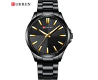 CURREN Men Watches Luxury Branded Stainless Steel Fashion Business Mens Watch Quartz Wristwatch Man Clock Waterproof