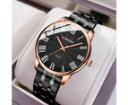New CURREN Fashion Simple Style Stainless Steel Wristwatches for Men Luxury Brand Business Quartz Watch with Roman Numbers