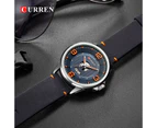 New CURREN Luxury Brand Men Fashion Sport Watch Mens Leather Waterproof Quartz Wrist Watches Male Date Clock Relogio Masculino