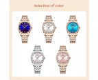 CURREN New Women's Watches Luxury Quartz Stainless Steel Band Wristwatches with Shiny Rhinestones Ladies Clock