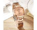 CURREN Simple Fashion Stainless Steel Analog Quartz Wrist Watch Calendar Female Dress Watch Women Clock Relogio Feminino