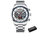 CURREN New Fashion Mens Watches Top Brand Luxury Stainless Steel Quartz Watch Men Sport Date Male Clock Waterproof Wristwatch