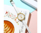 CURREN New Charming Clock Women Quartz Leather Beautiful Flower Wristwatches for Elegant Ladies Watches Reloj Mujer