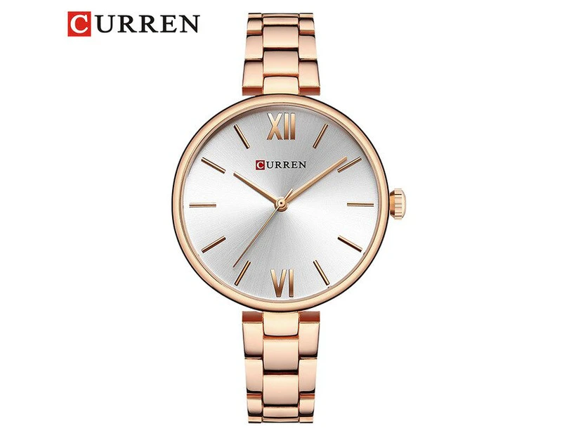 CURREN New Fashion Ladies Quartz Watches Women Simple Dial Design Clock Female Casual Wristwatches Relogio Feminino