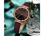 CURREN New Green Watches for Women Luxury Charming Rhinestone Dial Clock Ladies Leather Wristwatches Female Relogios Feminino