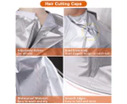 2Pcs Hair Cutting Cape and Beard Bib, Haircut Cape Hair Catcher for Adults/Kids, Beard Catcher Apron  with 2 Suction Cups