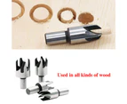 8pcs Round Shank Woodworking Drill Bit Set Carbon Steel Claw and Tapered Drill Bits for Woodworking 6mm/10mm/13mm/16mm