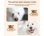 6 Pieces Double-sided Dog Eye Comb Brush Double Head Grooming Comb