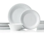 Noritake 12-Piece Conifere Fine Porcelain Dinner Set - White