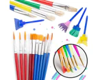 Painting Tool Kit, 34Pcs Paint Supplies Include Paint Cups with Lids