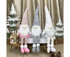 Christmas Gnome Santa Showcase Cafe Home Mall Doll Toy Holiday Decor Ornament-White