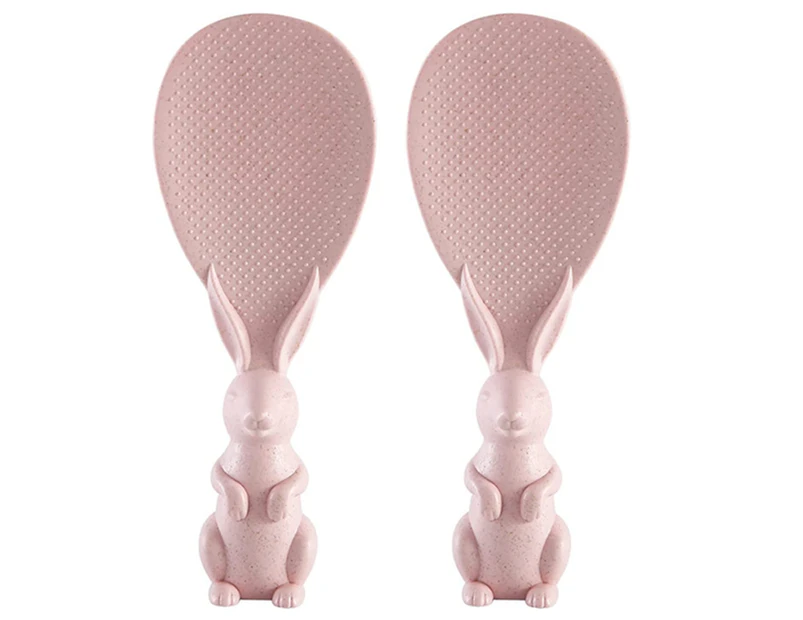 Bunny Non-Stick Rice Scoop,Suitable for Kitchen Gadgets Pink Rice Scoop