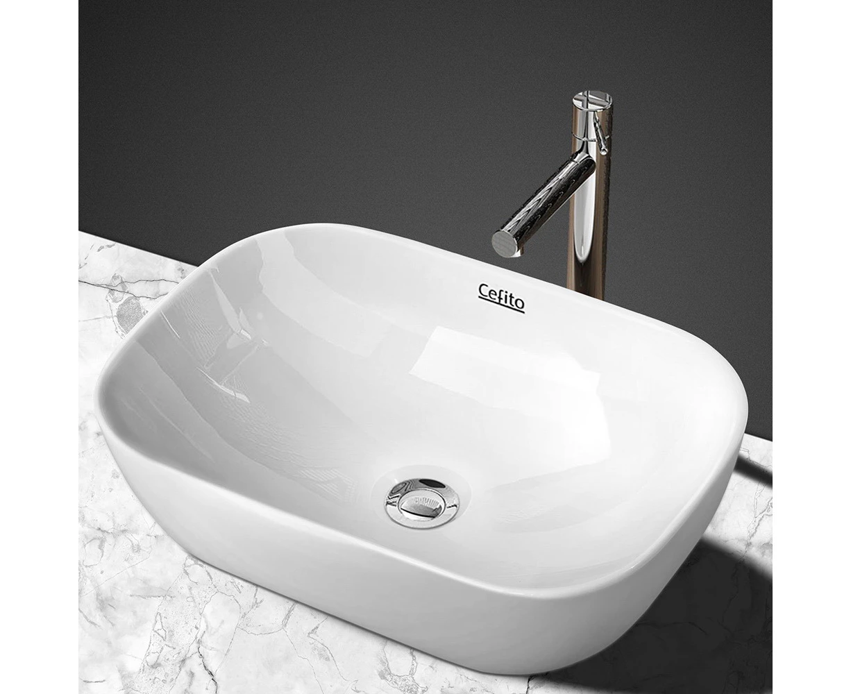 Cefito Bathroom Basin Ceramic Vanity Sink Hand Wash Bowl 46x33cm