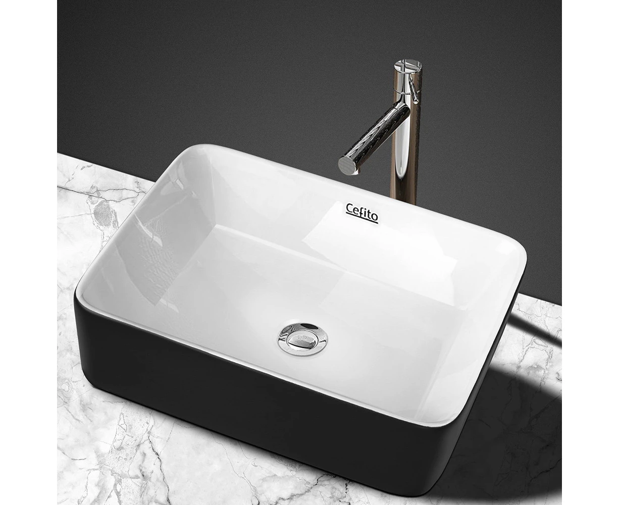 Cefito Bathroom Basin Ceramic Vanity Sink Hand Wash Bowl 48x37cm