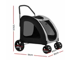 i.Pet Pet Stroller Dog Pram Large Carrier Cat Travel Foldable Strollers 4 Wheels Trolley