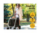 i.Pet Pet Stroller Dog Pram Large Carrier Cat Travel Foldable Strollers 4 Wheels Trolley