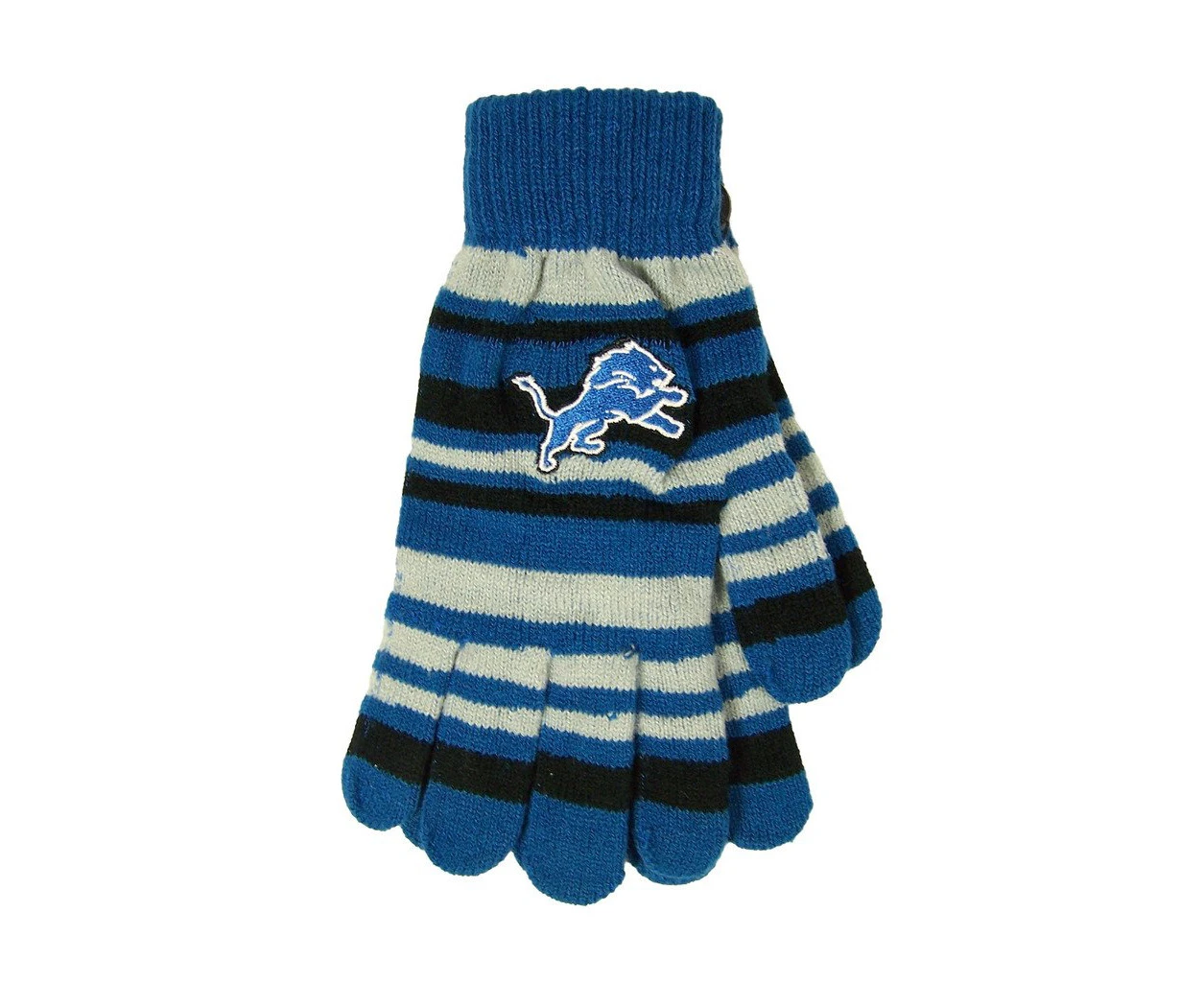 (Detroit Lions, One Size, Team Color) - FOCO NFL Unisex Team Logo Stretch Gloves