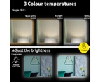 EMITTO LED Wall Mirror Anti-fog Bathroom Mirrors Makeup Light 70x50cm