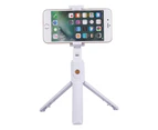Extendable Selfie Stick Tripod with Detachable Bluetooth Phone HolderWhite