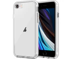 Case for IPhone SE 2020 2nd Generation, IPhone 8 and IPhone 7, 4.7-Inch, Shockproof Bumper Cover, Anti-Scratch Clear Back, Clear