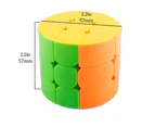 3x3 Speed Magic Rubik Cube Puzzles, Cylinder Multicolor Base Ultra-Smooth Master Twist Cube, Brain Teaser Toys