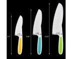 3 Piece Nylon Knives for Kids Kids Nylon Knife Set Kid Safe Knives for Cooking & Cutting Kitchen Lettuce & Salad Knives