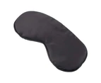 Silk Sleep Mask, Lightweight and Comfortable, Super Soft, Adjustable Contoured Eye Mask (Black)