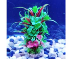Aquarium Artificial Simulation Water Flower Grass Fish Tank Landscape Decor-B