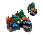 Turtle Fish Tank Aquarium Decoration Landscaping Coral Resin Crafts Hiding Cave-A