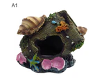 Resin Crafts Antique Wine Barrels Aquarium Fish Tank Reptilia Hiding Landscape Style 2