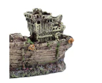 Fish Tank Mini Sunken Ship Resin Boat Model Aquarium Landscaping Decoration-One Size