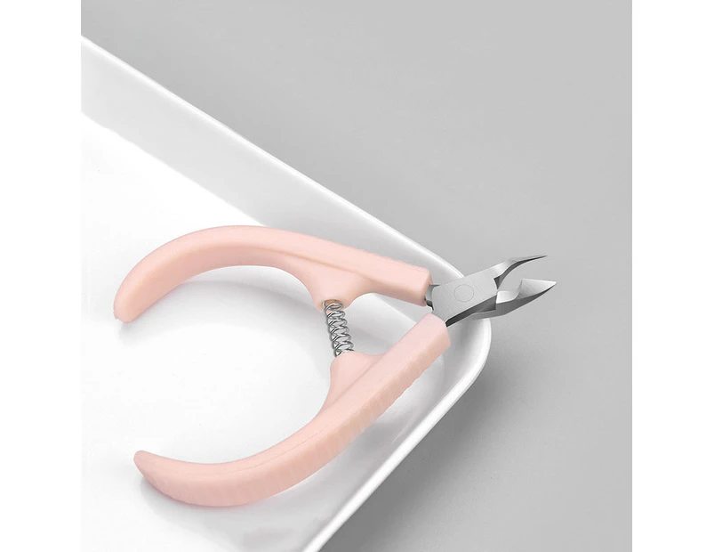 Nail Clippers for Thick & Ingrown Toenails，Professional paronychia Toenail  Clippers Tools, Stainless Steel Toe nail Clipper with Rubber Handle - Pink  .au