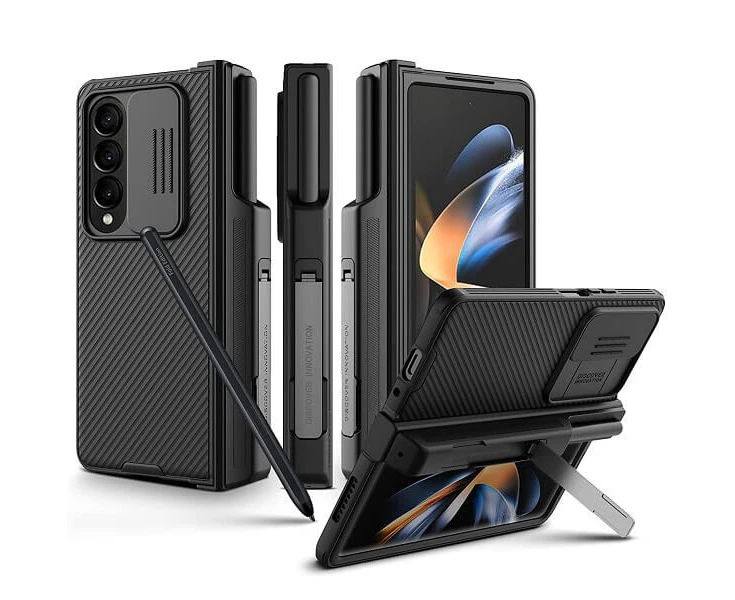 Nillkin For Samsung Galaxy Z Fold 4 5G Case, CamShield Series Slim Stylish Protective Case with Slide Camera Cover (Black)