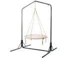 Keezi Kids Outdoor Nest Spider Web Swing Hammock Chair with Stand Garden 100cm