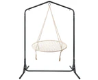 Keezi Kids Outdoor Nest Spider Web Swing Hammock Chair with Stand Garden 100cm