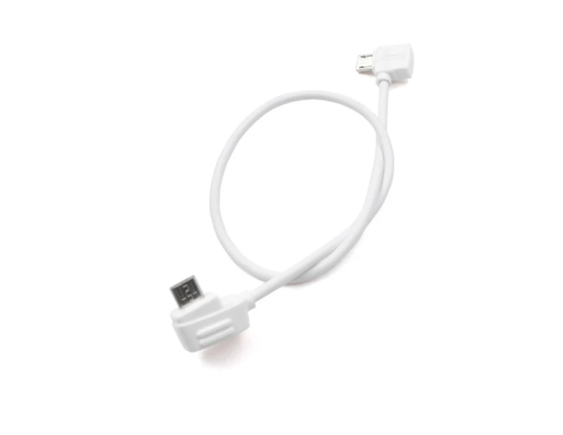 2 Pcs 30cm Micro USB to Micro USB Converting Connector Data Cable for DJI Mavic Mini /  Air, Shark Remote Controller (White)