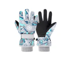 Winmax Warm Ski Gloves Cute Cartoon Snow Gloves For Winter-Grey Tiger