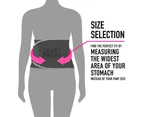 Sweet Sweat Waist Trimmer for Men & Women Black/| Premium Waist Trainer Sauna Suit, Includes Sample of Sweet Sweat Gel!-Medium