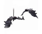 Halloween Simulation Rubber Bat Hanging Ornament Party Decor Prank Toy Prop Large