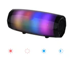 Colorful Lights Wireless Bluetooth Speaker Subwoofer Can Call Card Radio Gift Speaker Wireless Bluetooth IPX7 Waterproof Speaker - Black