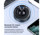 Bluetooth Speaker , Bluetooth Wireless with Deep Bass and Stereo Sound, Support TF Card/AUX, Built-in Mic for Home Outdoor Party Travel - Black