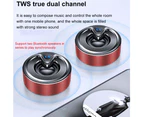 Bluetooth Speaker , Bluetooth Wireless with Deep Bass and Stereo Sound, Support TF Card/AUX, Built-in Mic for Home Outdoor Party Travel - Red