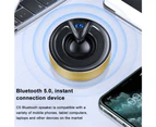 Bluetooth Speaker , Bluetooth Wireless with Deep Bass and Stereo Sound, Support TF Card/AUX, Built-in Mic for Home Outdoor Party Travel - Gold