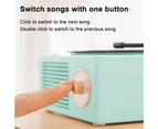 Vintage Radio Retro Bluetooth Speaker, Wireless Portable Speaker with Strong Bass and HD Stereo Sound, Office Radios with Good Reception - Green