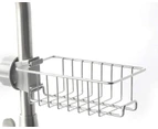 Hanging Shower Shelf Made Of Stainless Steel, To Assemble Without Drilling With Hooks Sponge Holder Soap Basket Soap Holder