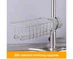 Hanging Shower Shelf Made Of Stainless Steel, To Assemble Without Drilling With Hooks Sponge Holder Soap Basket Soap Holder