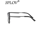 2017 SPLOV New Rivet Men Ray Brand Designer TAC Polarized Women Sunglasses Classic Men Oval Retro Shades Sun glasses UV400 UV-AB - BriBlack IceBlue